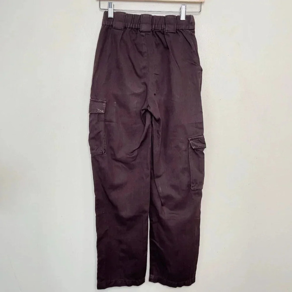 Aritzia Tna Womens XXS Cotton Brown Twill Cargo Pant - Picture 10 of 10